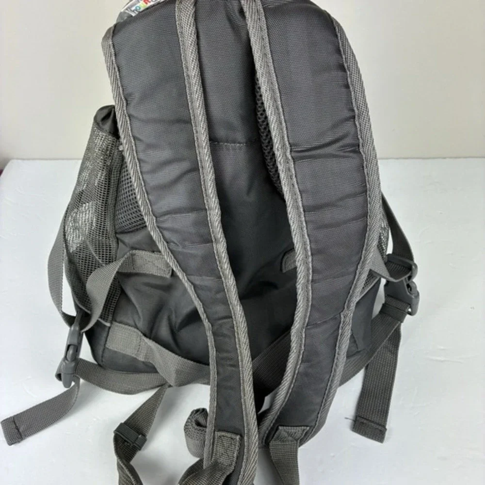 Outward Hound‎ Dog Carrier Backpack Travel Bag Drawstring Closure Gray